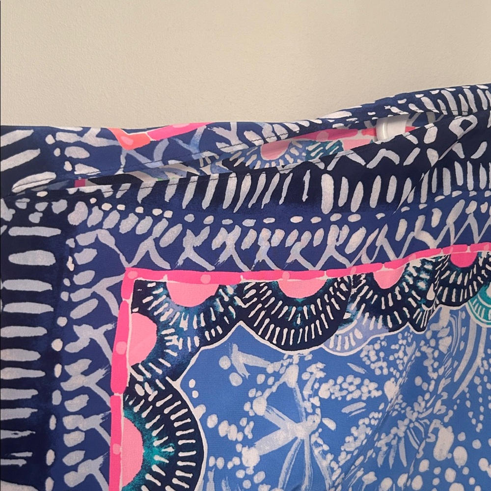 Lilly Pulitzer Navy Floral Tunic Dress - Pink & Green Print - Picture 6 of 7